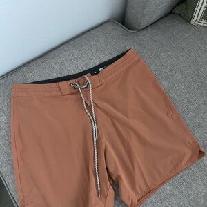 VISSLA Men's Tan Swim Board Shorts